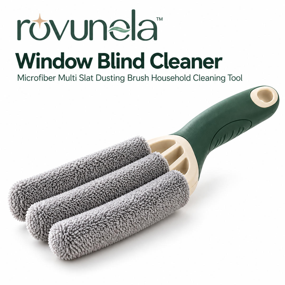 rovunela™ Window Blind Cleaner Microfiber Multi Slat Dusting Brush Household Cleaning Tool
