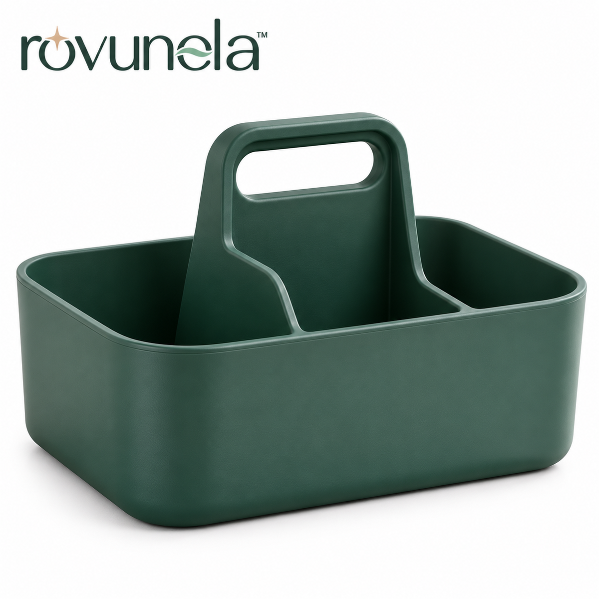 rovunela™ Portable Cleaning Caddy Organizer Divided Household Bathroom Kitchen Storage Basket