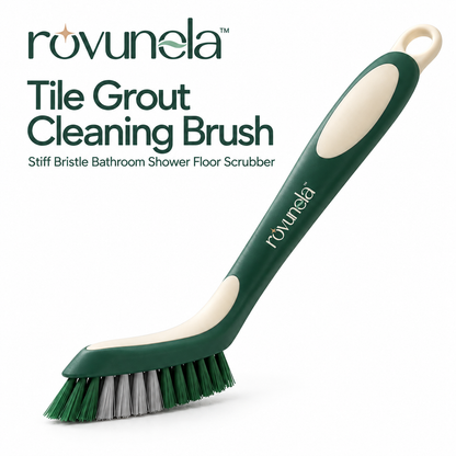 rovunela™ Tile Grout Cleaning Brush Stiff Bristle Bathroom Shower Floor Scrubber