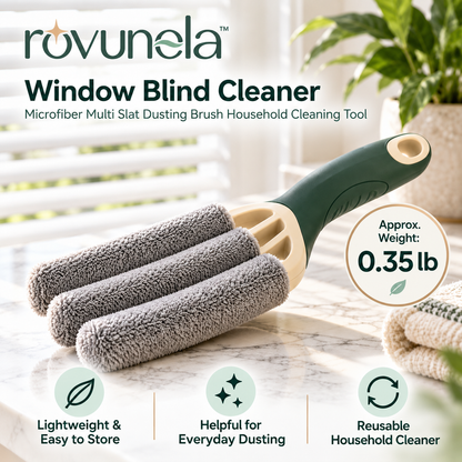 rovunela™ Window Blind Cleaner Microfiber Multi Slat Dusting Brush Household Cleaning Tool