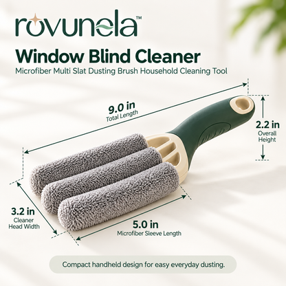 rovunela™ Window Blind Cleaner Microfiber Multi Slat Dusting Brush Household Cleaning Tool
