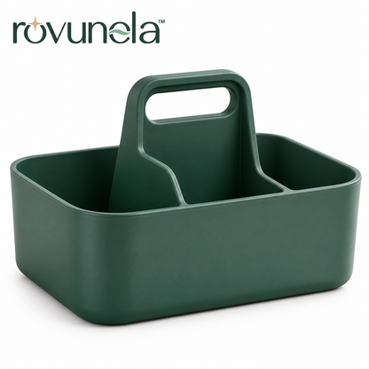 rovunela™ Portable Cleaning Caddy Organizer Divided Household Bathroom Kitchen Storage Basket