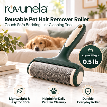 rovunela™ Reusable Pet Hair Remover Roller Couch Sofa Bedding Lint Cleaning Tool